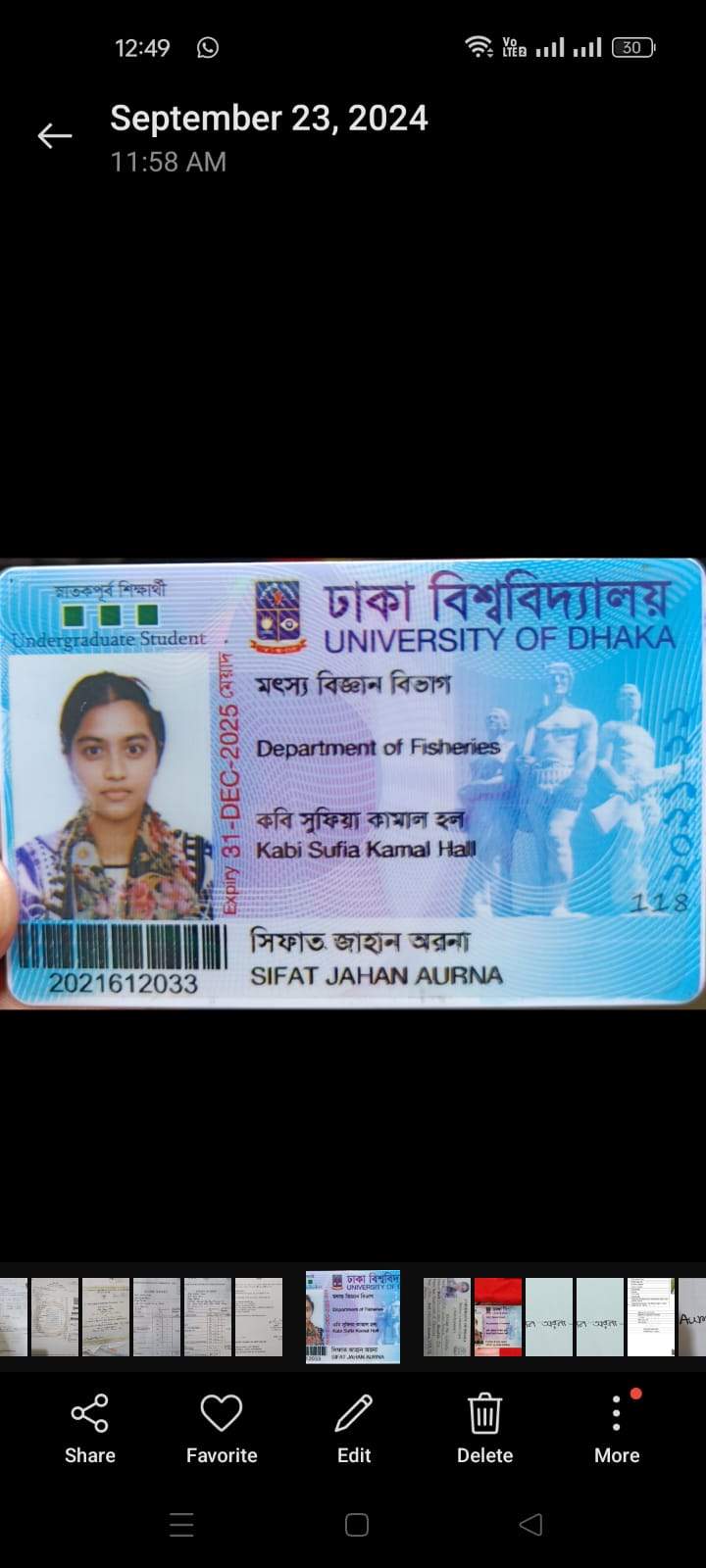sifat Jahan aurna