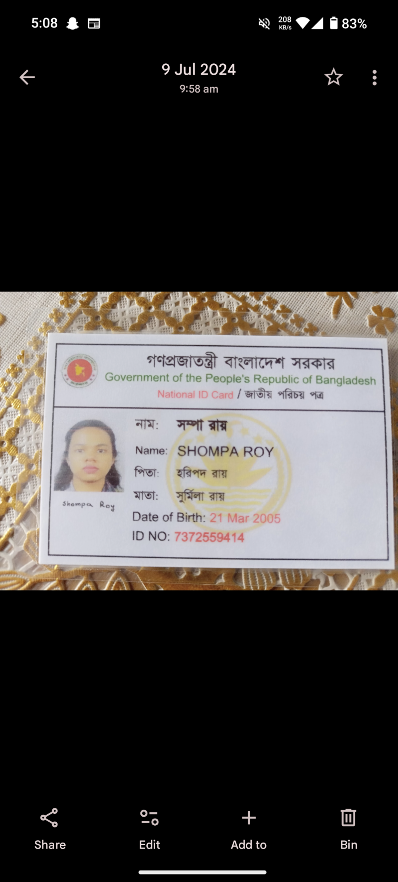Shompa Roy