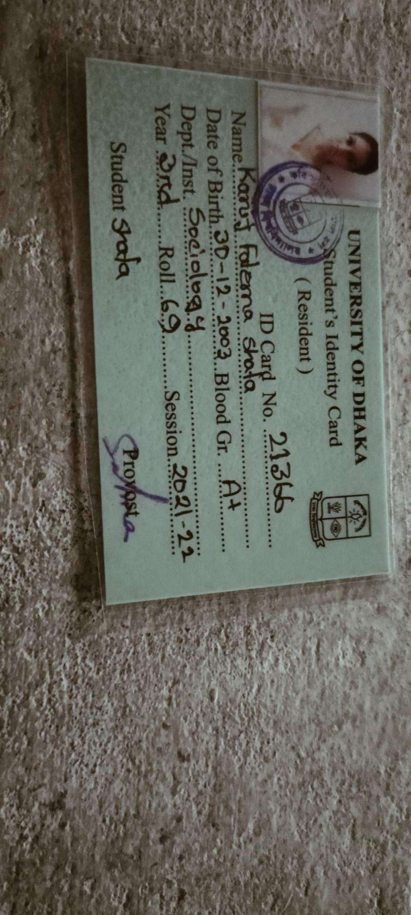 Kanji Fatema Shafa